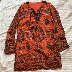 Aztec Printed flowy silky soft dress